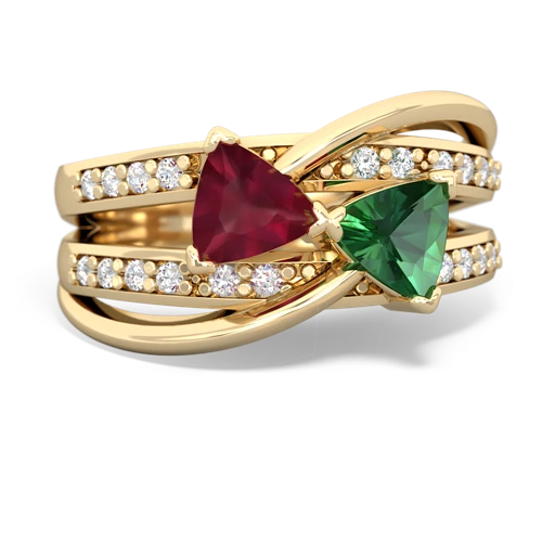 ruby-lab emerald couture ring