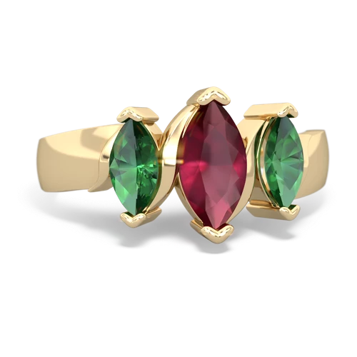 ruby-lab emerald keepsake ring