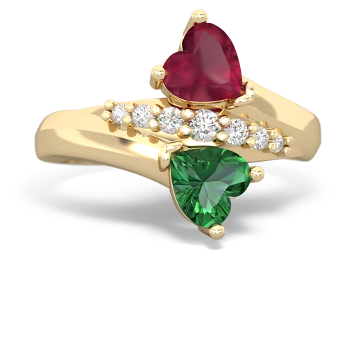 ruby-lab emerald modern ring
