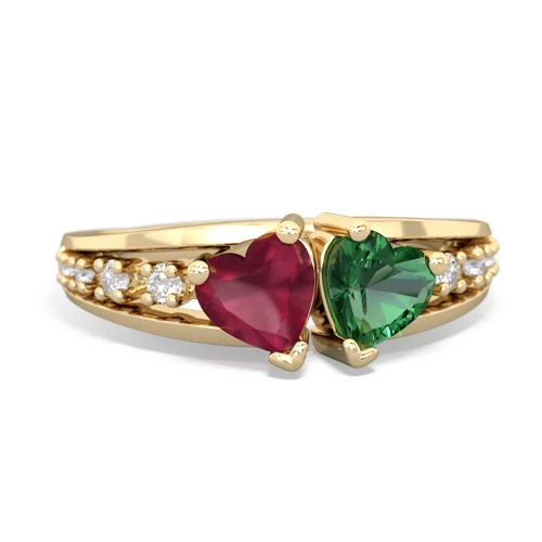 ruby-lab emerald modern ring