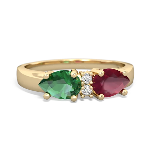 ruby-lab emerald timeless ring