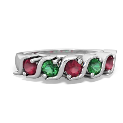 Ruby Anniversary Band Genuine Ruby ring Ring