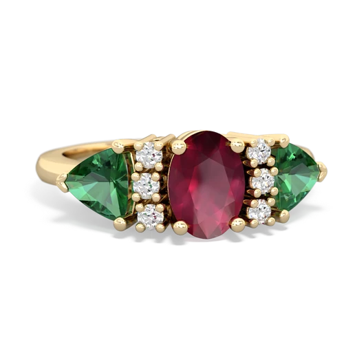 ruby-lab emerald timeless ring