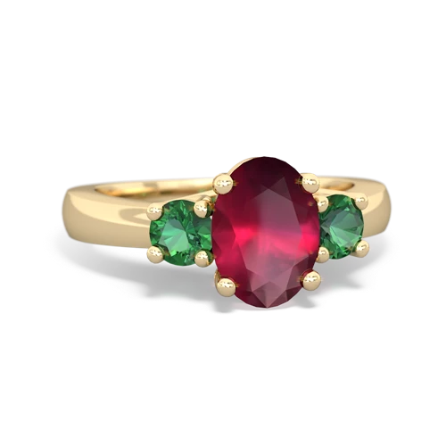 ruby-lab emerald timeless ring