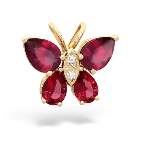 ruby-lab ruby butterfly pendant