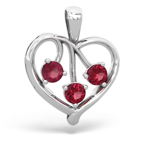 ruby-lab ruby love heart pendant