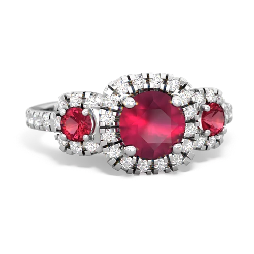 ruby-lab ruby three stone regal ring