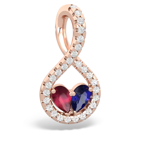 ruby-lab sapphire pave twist pendant