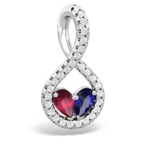 ruby-lab sapphire pave twist pendant