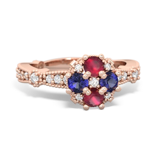 ruby-lab sapphire art deco engagement ring