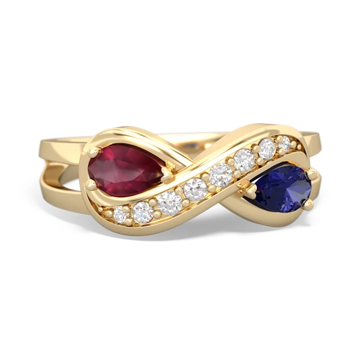 ruby-lab sapphire diamond infinity ring