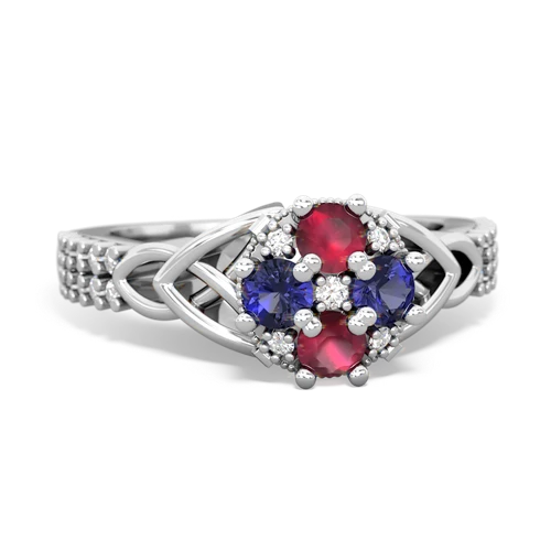 ruby-lab sapphire engagement ring