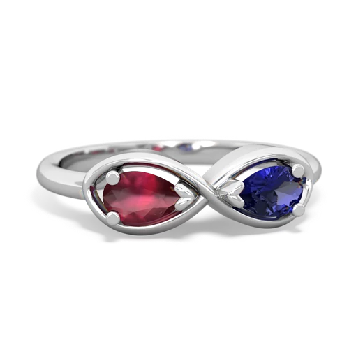 ruby-lab sapphire infinity ring