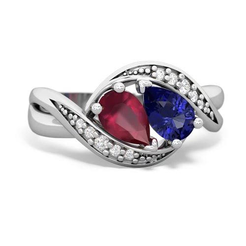 ruby-lab sapphire keepsake curls ring