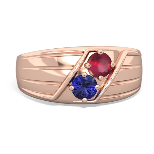 ruby-lab sapphire mens ring