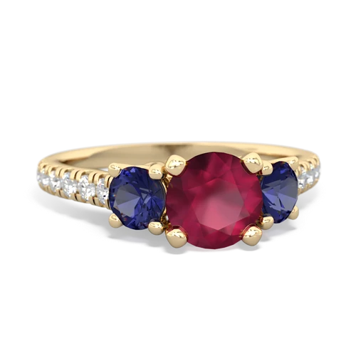 ruby-lab sapphire trellis pave ring