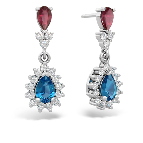ruby-london topaz dangle earrings