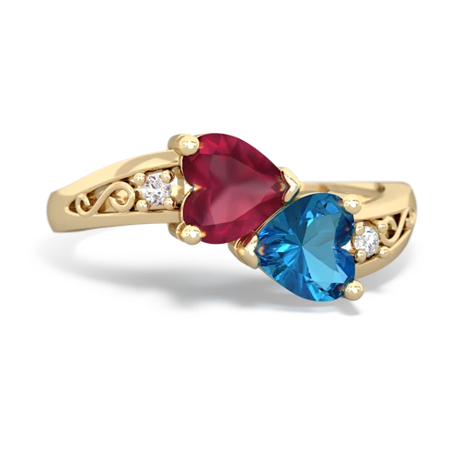 ruby-london topaz filligree ring