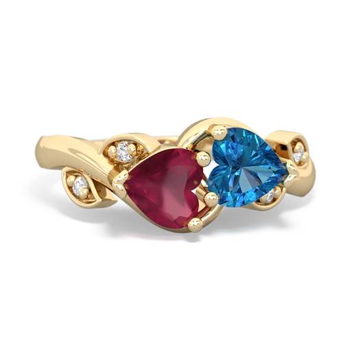 ruby-london topaz floral keepsake ring