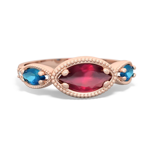 ruby-london topaz milgrain marquise ring