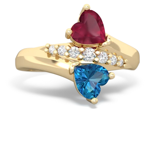 ruby-london topaz modern ring