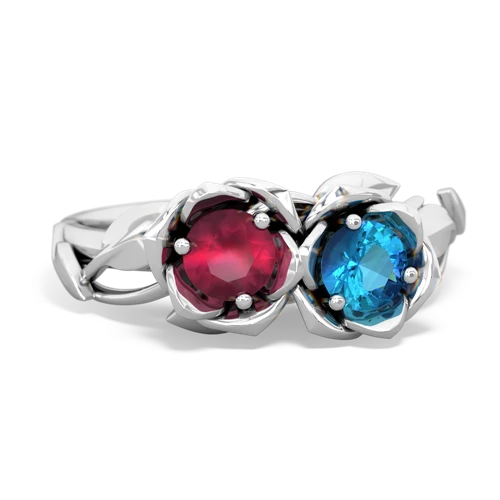 ruby-london topaz roses ring