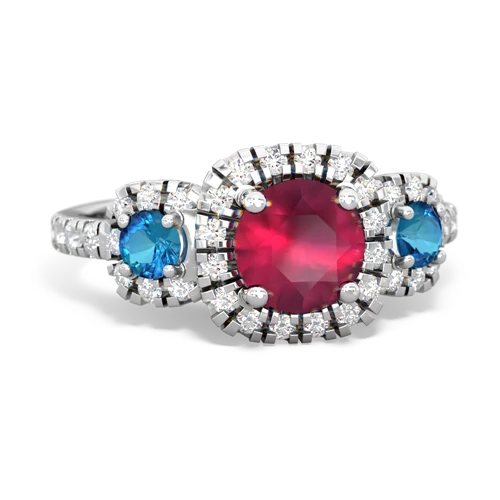 ruby-london topaz three stone regal ring