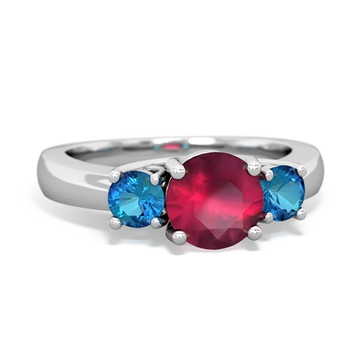 ruby-london topaz timeless ring