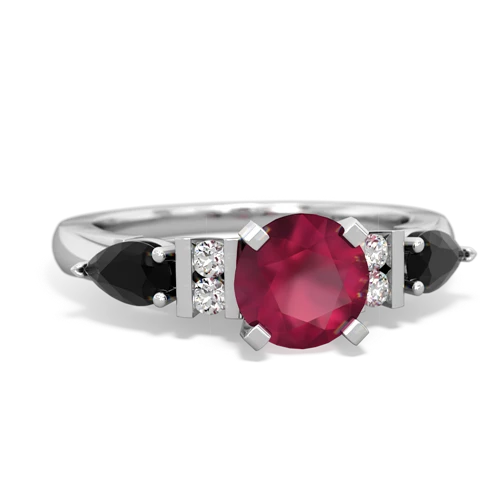 ruby-onyx engagement ring