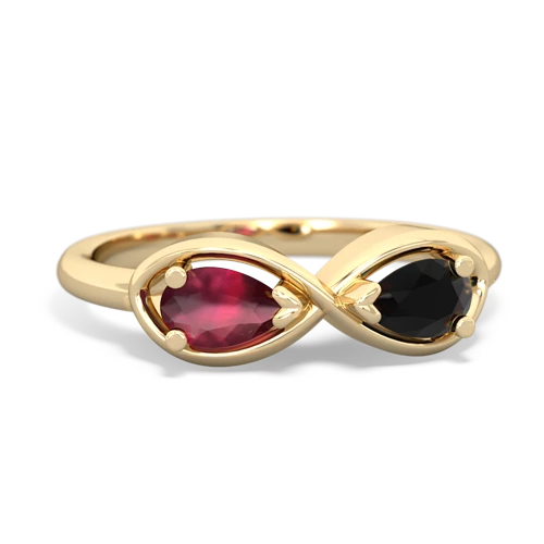 ruby-onyx infinity ring