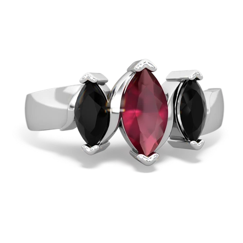 ruby-onyx keepsake ring