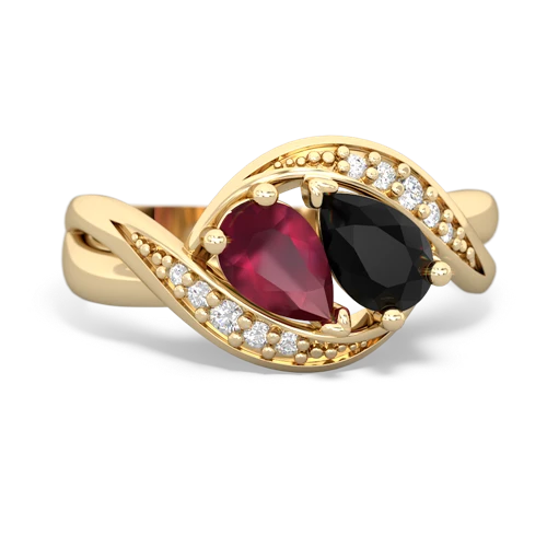 ruby-onyx keepsake curls ring