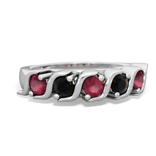 ruby-onyx timeless ring