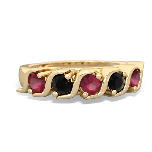 ruby-onyx timeless ring