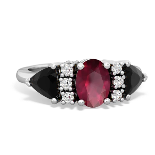 ruby-onyx timeless ring