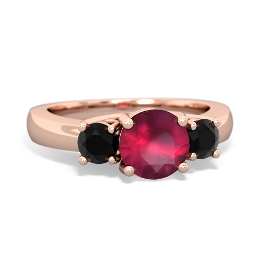 ruby-onyx timeless ring