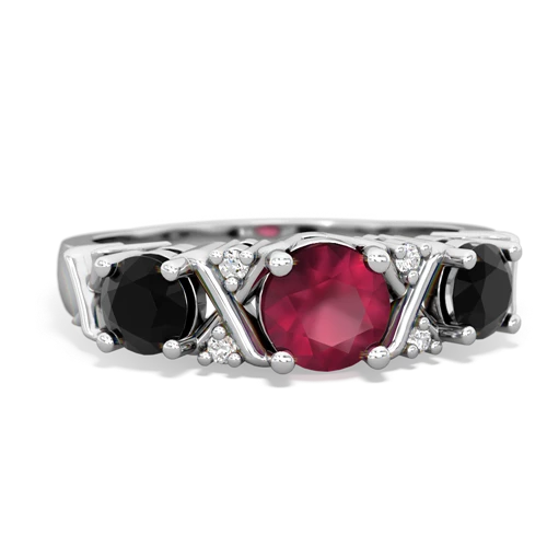 ruby-onyx timeless ring