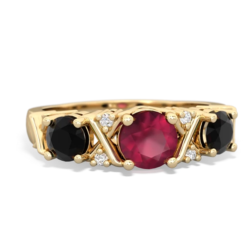 ruby-onyx timeless ring