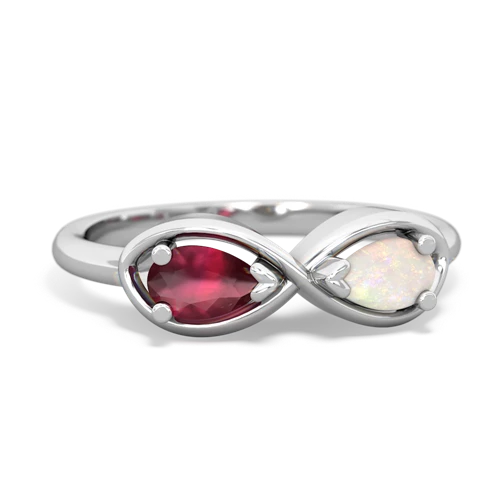 ruby-opal infinity ring