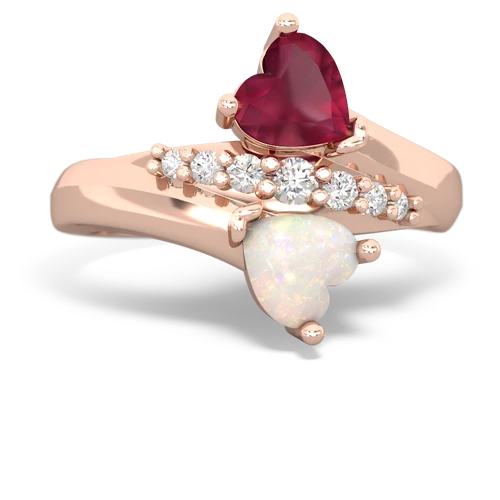 ruby-opal modern ring