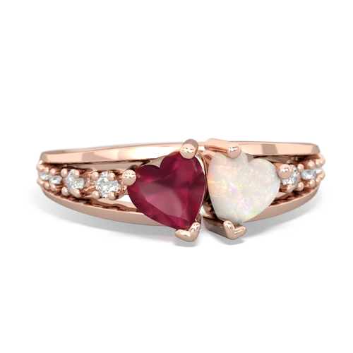 ruby-opal modern ring