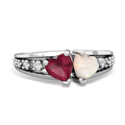 ruby-opal modern ring