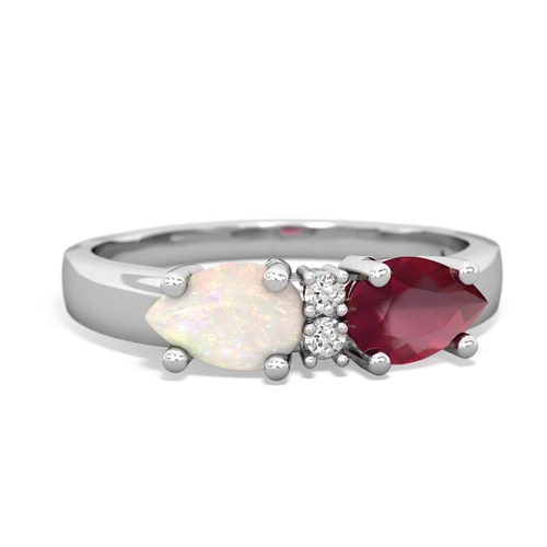 ruby-opal timeless ring