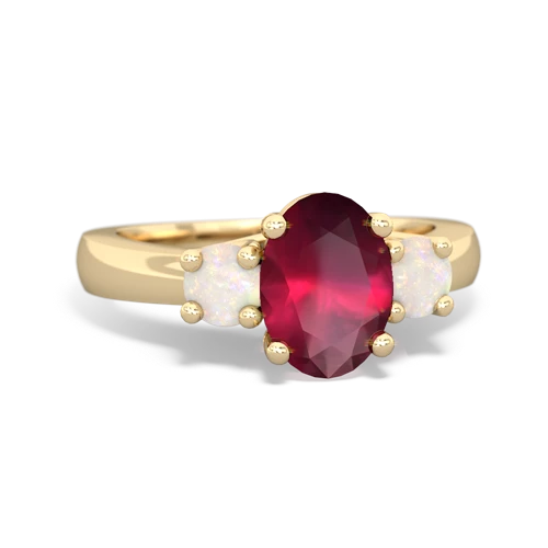 ruby-opal timeless ring