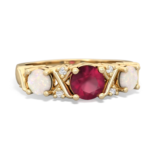 ruby-opal timeless ring