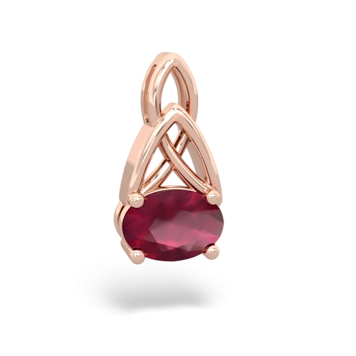 ruby filligree pendant