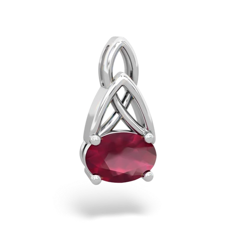 ruby filligree pendant