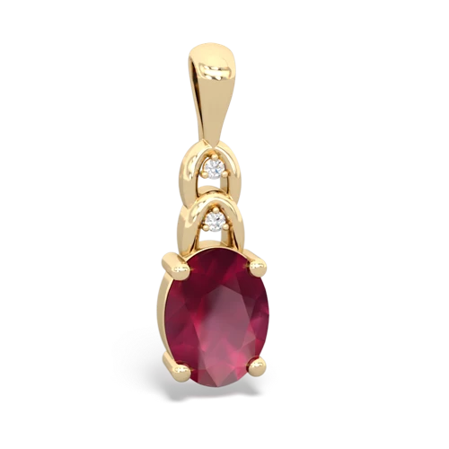 ruby filligree pendant