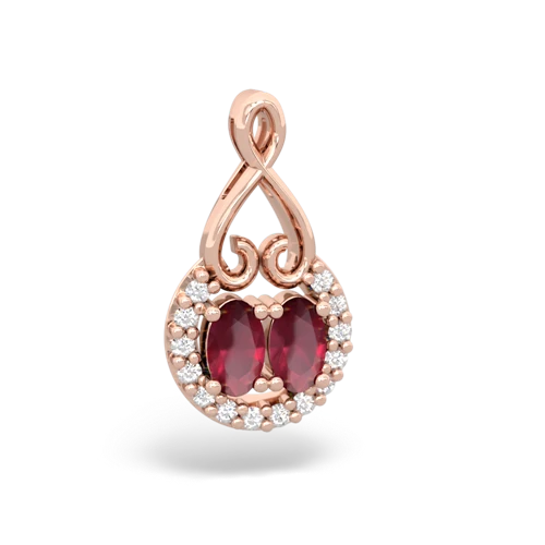ruby love nest pendant