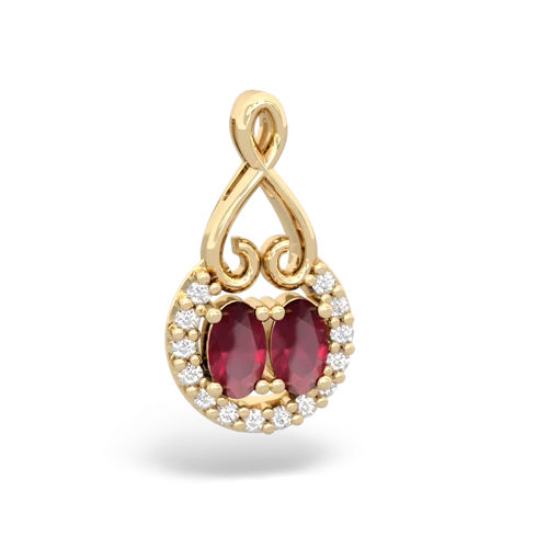 ruby love nest pendant